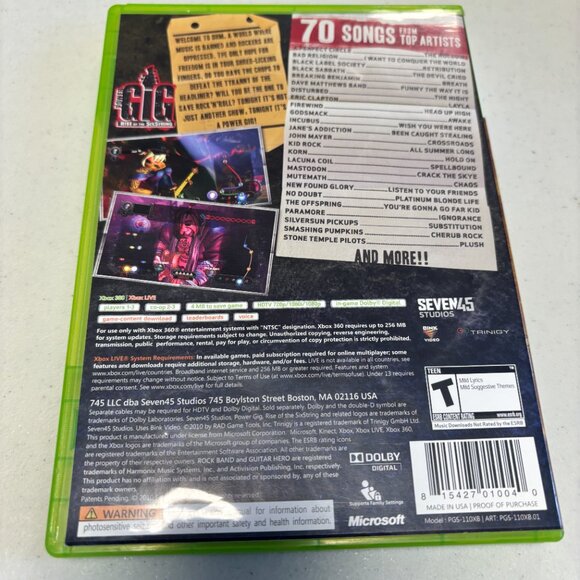 Xbox 360: Gig - Rise of the Six String - Preowned - 1873 - Picture 4 of 4